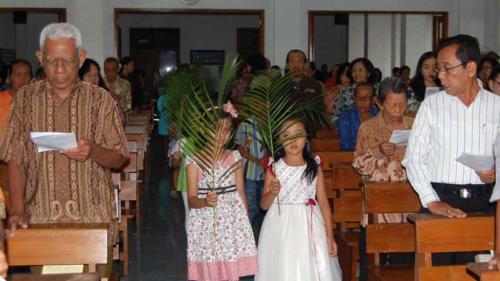 Minggu Palmarum di GKJ Wonosari